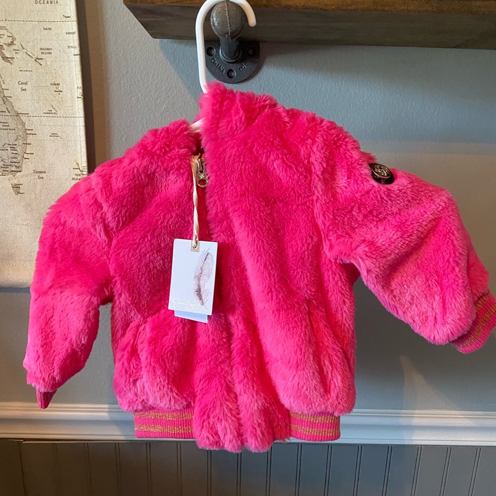 Girls 18month soft furry jacket Jessica Simpson
